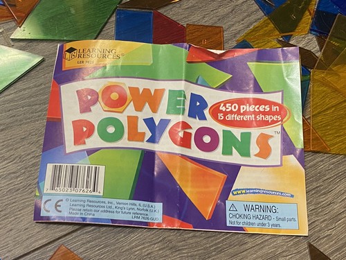 Learning Resources Power Polygons 424 Pc Set Learning Homeschool School Geometry - Picture 4 of 7