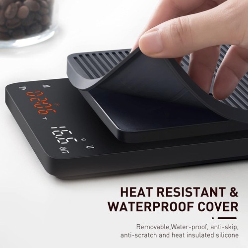 BAGAIL Digital Coffee Scale with Timer, 0.1g High Precision Electronic Kitchen - Picture 3 of 7