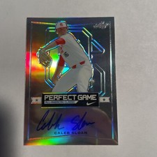2016 Leaf Perfect Game Caleb Sloan Autograph Auto Card Oregon