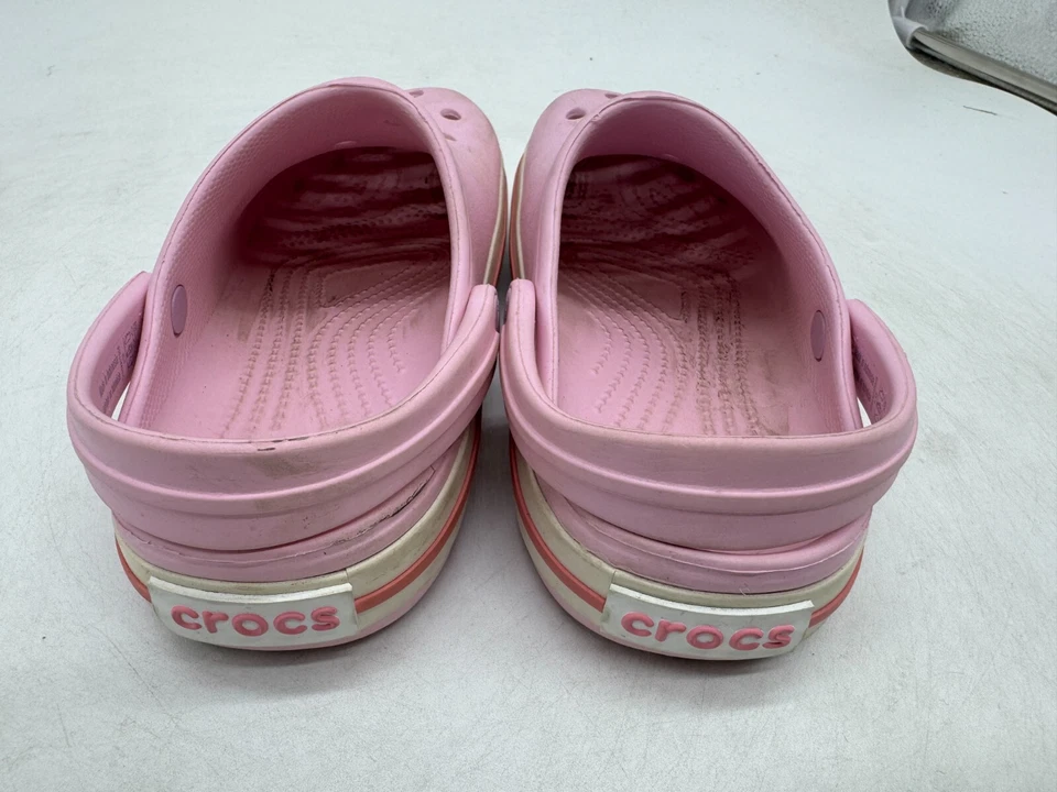 Crocs Crocband Classic Slip-On Rubber Casual Clog Kids Pink Slingback - C13 - Image 3 of 4