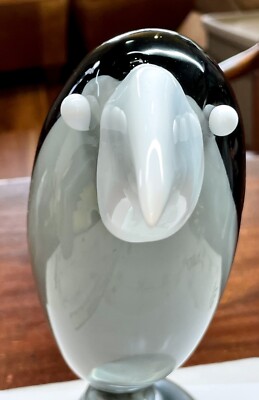 Vintage Livio Seguso Signed Large Grosbeak Murano Glass Sculpture