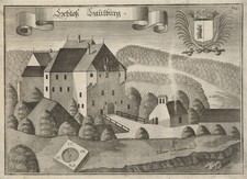Schloß Saulburg/Wiesenfelden : Kupferstich, Wening, ca. 1750