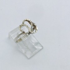 SIZE 6 1.3g 925 STERLING SILVER ARTISAN MADE MULTI SWIRL OPEN WORK RING