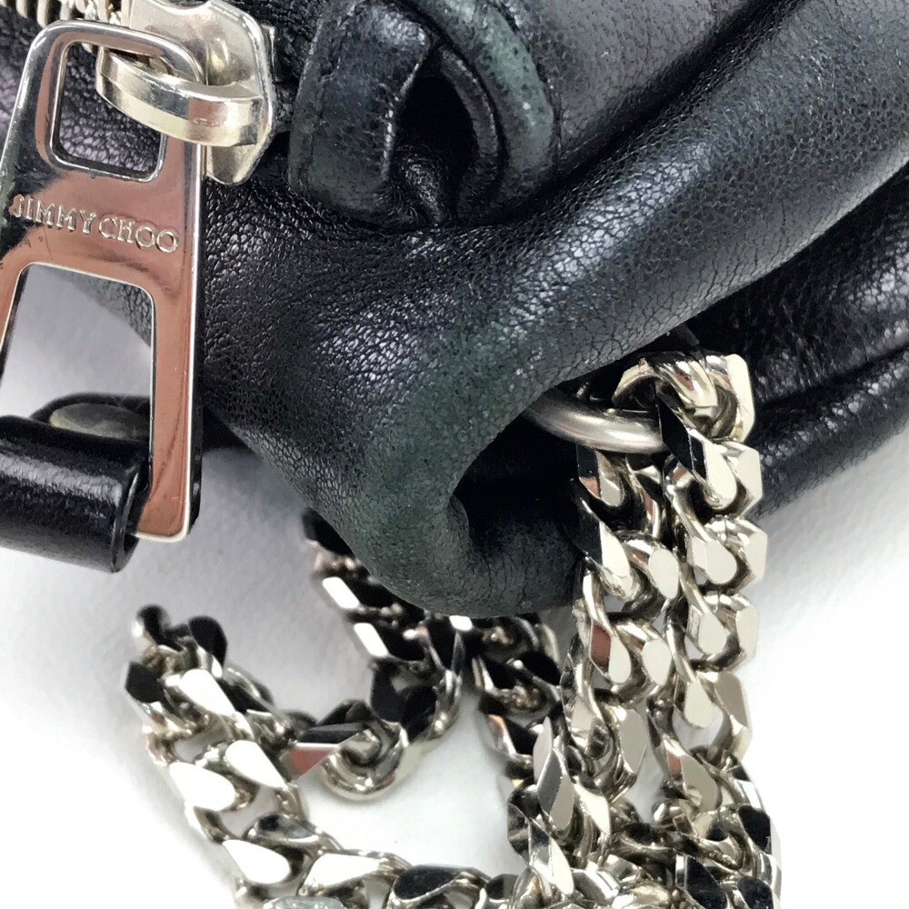 ショルダーバッグ・ポシェット JIMMY CHOO JC FLAP S CANVAS AND LEATHER CHAIN SHOULDER BAG AVENUE SHOULDER | Latte Avenue Nappa Leather Shoulder Bag