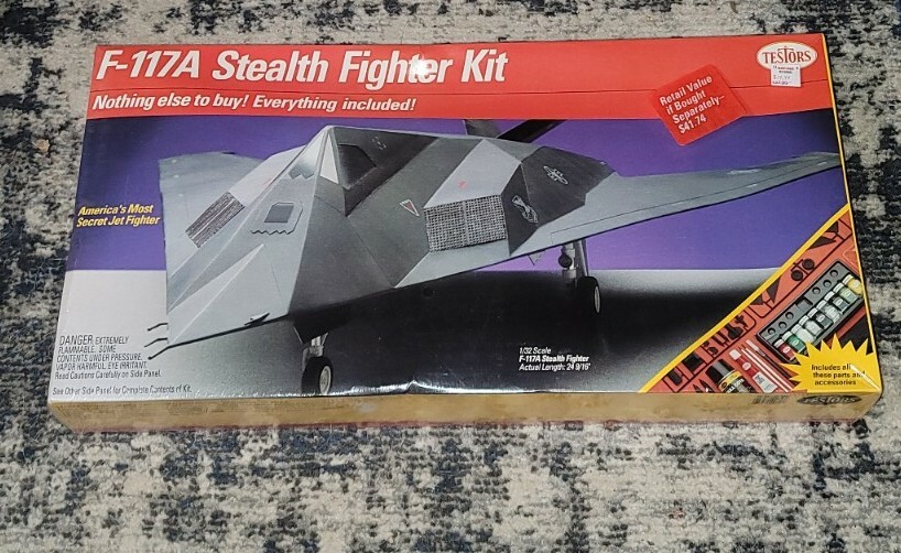 Vintage Testors F-117a Stealth Fighter Kit 405 1990 NOS 1/32 | eBay