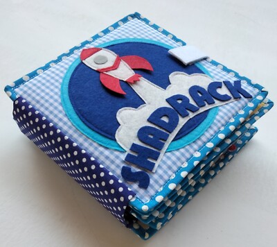 Customised name 11 Pages Felt Activity Book Quite Busy Book for Toddlers