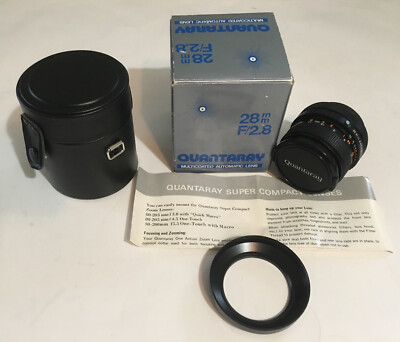 Quantaray 1:2.8 52mm F=28MM Camera Lens MC No 902028 for Canon