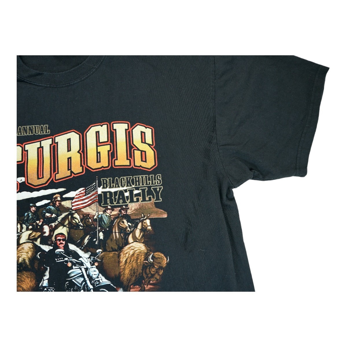 Y2K 2004 64th Annual Sturgis T-Shirt Black Hills Rally Mens