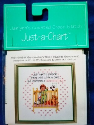 Janlynn Just a Chart ''Grandmother's Work'' Cross Stitch Pattern
