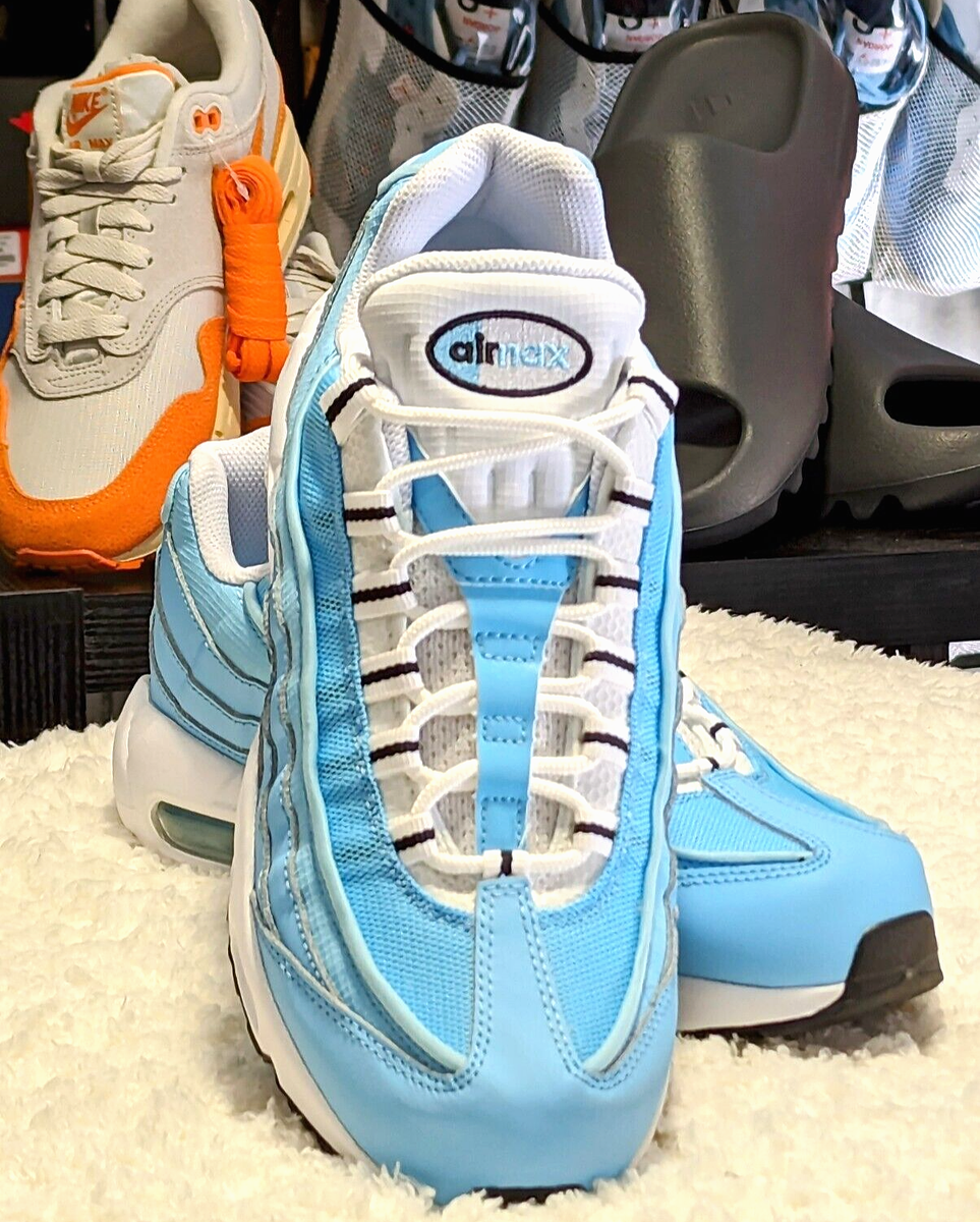 Nike Air Max 95 Shoes Blue Chill White Black DZ4395-400 Men's Size
