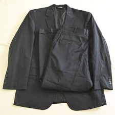 Jos A Bank 44R 36x29 Navy Blue Gordon 100 Wool Mens Jacket Pants Suit