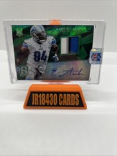 2013 Spectra EZEKIEL ANSAH Emerald Autograph 1/5 #140 Rookie RPA Lions SSP 4-Col