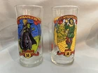 Wizard of Oz 1989 50th Anniversary Coca-Cola Collector Glasses Set of 2 Vintage