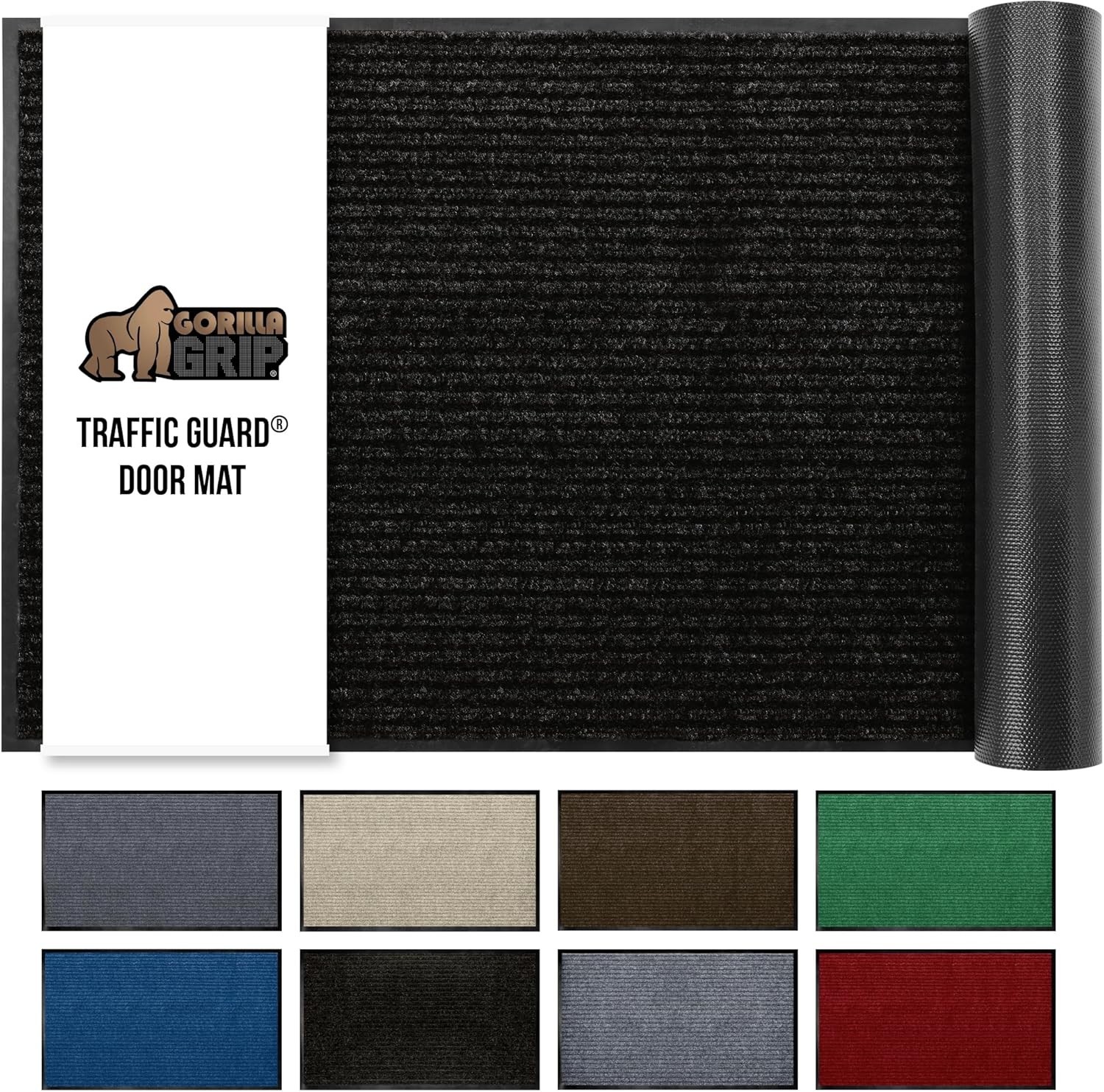 GRIP Traffic Guard Door Mat, Heavy Duty Welcome Mats, Commercial Office