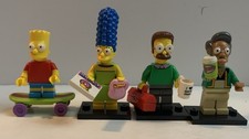 LEGO The Simpsons Minifigs Lot of 4 Marge, Bart, Ned Flanders  Abu Series 2