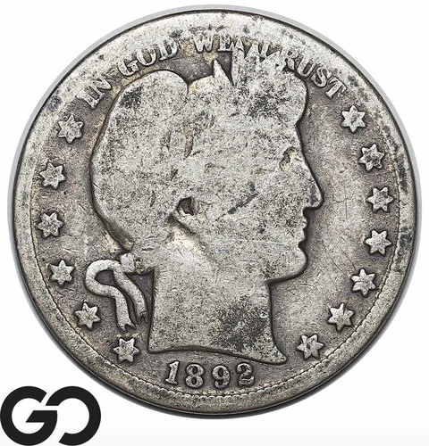 1892-S Barber Half Dollar, Key Date San Francisco Issue