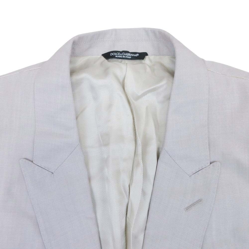 DOLCE&GABBANA Men's Suit Set 52 Light Gray Wool Silk Vintage Excellent Conditio image 5
