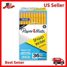 Paper Mate SharpWriter #2 Mechanical Pencils 0.7mm, Yellow, Pack of 1