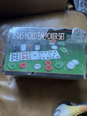 Bin Texas Hold'em Complete Poker Set New & Sealed