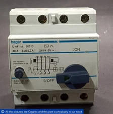   BS 4293 Circuit Breaker / Safety Switches U441 20513 40A 30mA 240/415V #F9