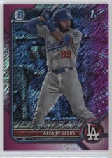 2022 Bowman Chrome Prospects Fuchsia Shimmer Refractor 36/199 Alex De Jesus 17jx