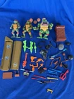 Vintage Teenage Mutant Ninja Turtles Parts Accessories Weapons Action Figure Lot