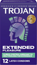 Extended Pleasure Condoms with Desensitizing Lubricant - 12 Count