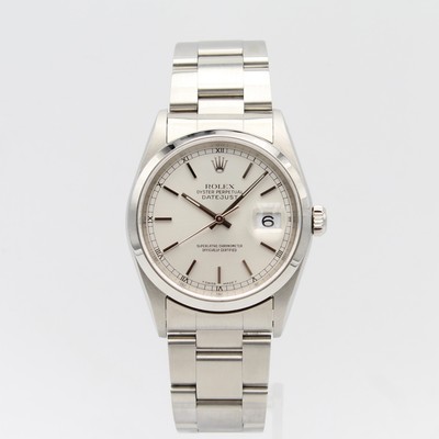 [2681] Rolex Datejust 36mm - 16200 Silber Box&Papiere 1999 Top Zustand LC100