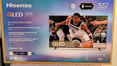 Hisense 55'' Class QD6 Series QLED 4K UHD Smart Fire TV