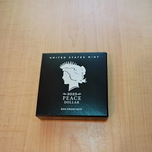 2023-S Proof $1 Peace Silver Dollar Box, OGP & COA