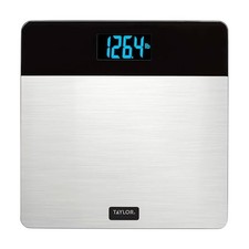 Taylor Digital Bathroom Scale for Body Weight, 400 lb Capacity, Black