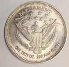 Vintage 1 oz .999 Fine Silver Round ~ Parliament Morgan Dollar Design