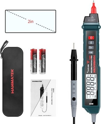 Digital Multimeter, HANMATEK DM10 Digitaler Spannungsprüfer,Auto Range True RMS