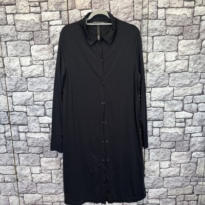 10Days Super Tech Mantel Long Bluse 44 Schwarz ,seitlich Logo,Top Zustand,22E167