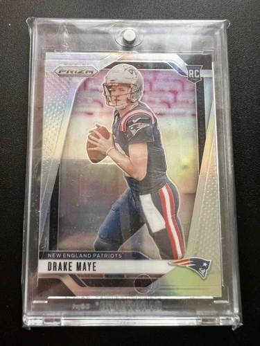 2024 Panini Prizm - Rookies Drake Maye #329 Silver Prizm (RC)