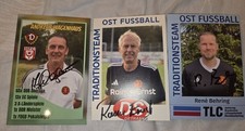 4 Autogramme DDR OST FUSSBALL TRADITIONSTEAM ...