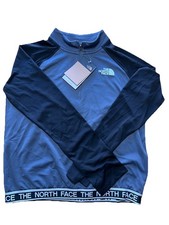NWT The North Face Girls Reactor Jacket XL 16-18 grey and black 1/4 zip