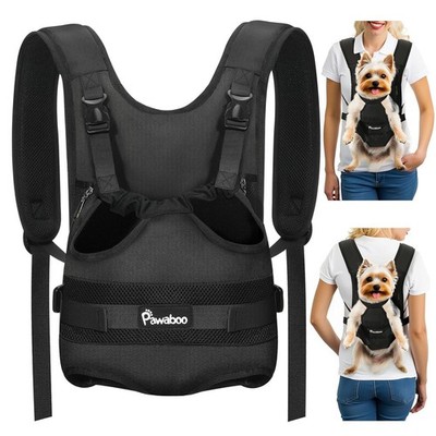 Pawaboo Hunde Rucksack Front Tragetasche S Schwarz Verstellbar