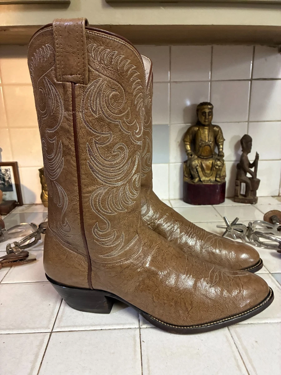 Vintage Olathe 26611 Leather Western Cowboy Boots Mens 9 D Workwear USA Olathe Brown Western Boots for Men for Sale | Shop New  main image 4
