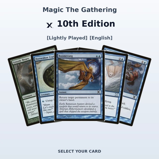 Magic The Gathering 10th Edition - Select Your Cards (LP)