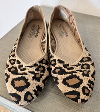 Skechers Cleo Claw-Some Flats 44886 Knit Animal Print Memory Foam Womens 7