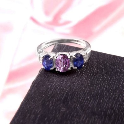 AAA Alexandrit Ring 925 Sterlingsilber Verlobungsring Oval 7x5 MM