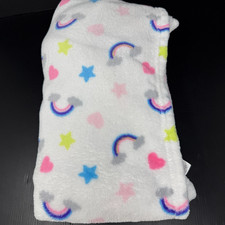Cloud Castle White Rainbows Stars Hearts Baby Blanket 2020 40x50 Security Lovey