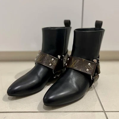 LOUIS VUITTON Rhapsody Bottines Pour Femmes Line Talon 35.5 - Photo 1/4