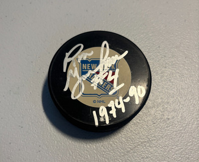 Ron Greschner Autographed 94 Stanley Cup Hockey Puck