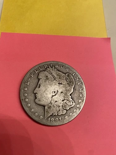 1891 o morgan silver dollar au