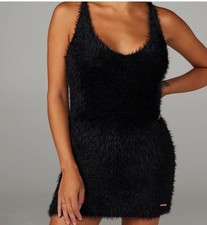 Savage X Fenty Fuzzy Mini Dress Adjustable Straps Size XS Doubles as a Top