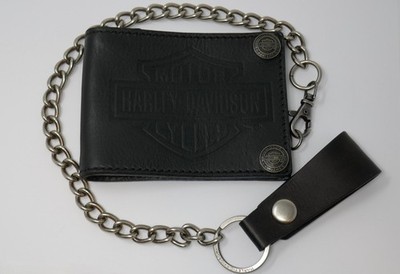 Harley-Davidson Easy Money Embossed B&S Bi-Fold Wallet HDMWA10972-BLK