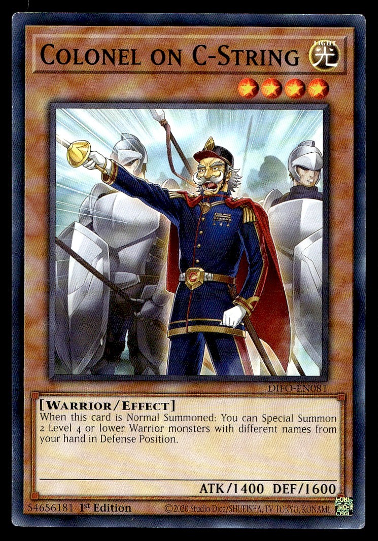 Colonel on C-String Dimension Force DIFO-EN081 MP YuGiOh TCG | Buy 3 Get 5 Fre