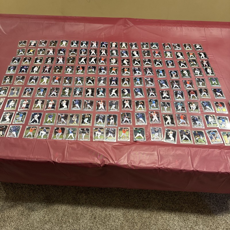 2026 Bowman Chrome Lot Of 225+ Prospect Chrome Cards A Huge Lot!